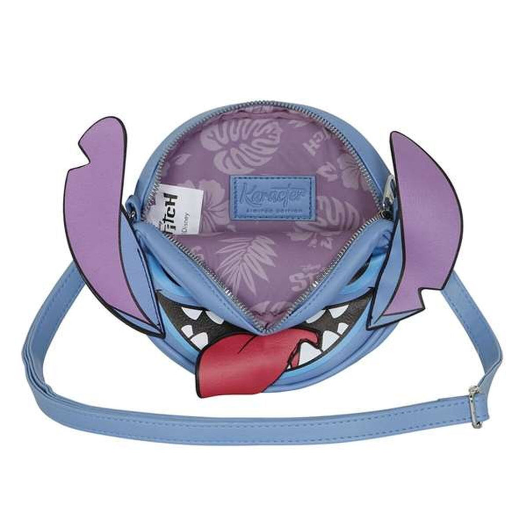 Axelväska Lilo & Stitch för barn, blå, justerbar rem