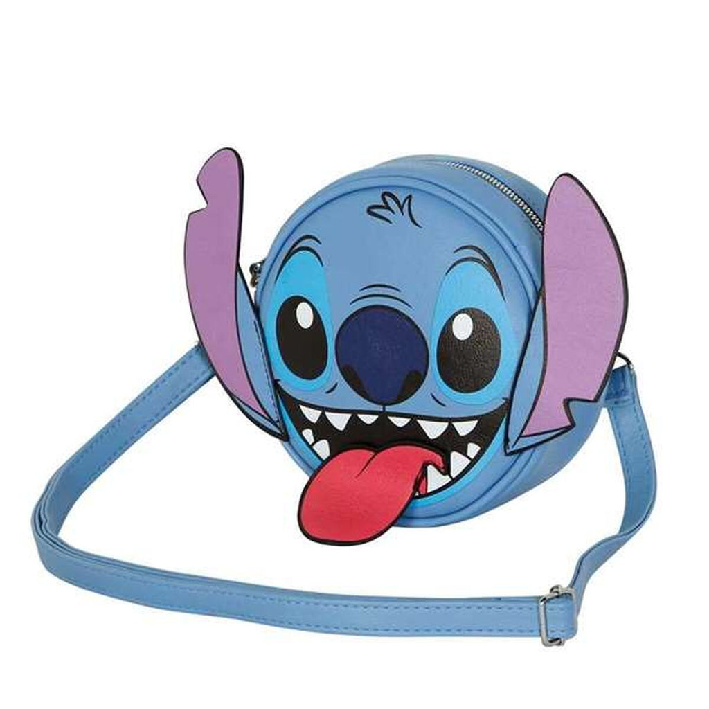 Axelväska Lilo & Stitch för barn, blå, justerbar rem