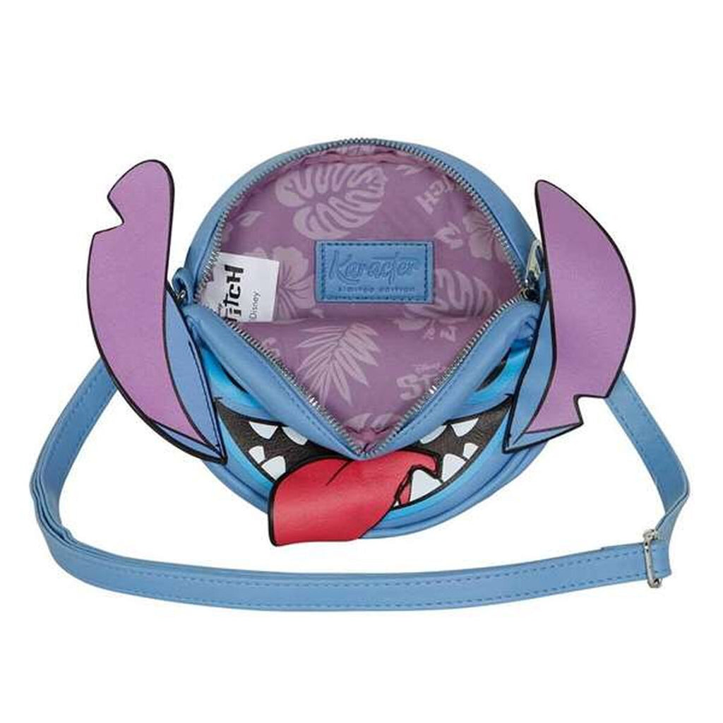 Axelväska Lilo & Stitch för barn, blå, justerbar rem