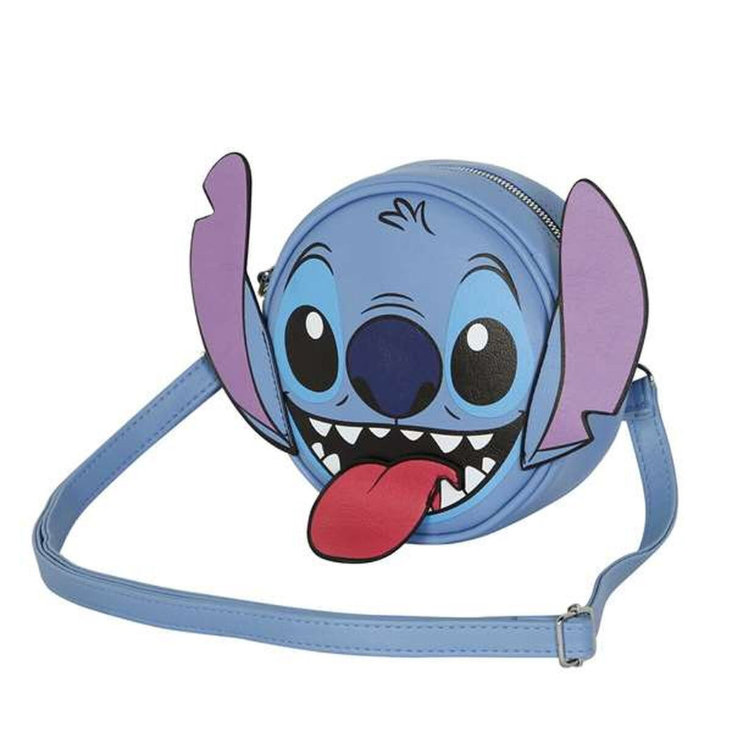 Axelväska Lilo & Stitch för barn, blå, justerbar rem