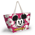 Strandväska Mickey Mouse hawaii, rosa, lätt och praktisk