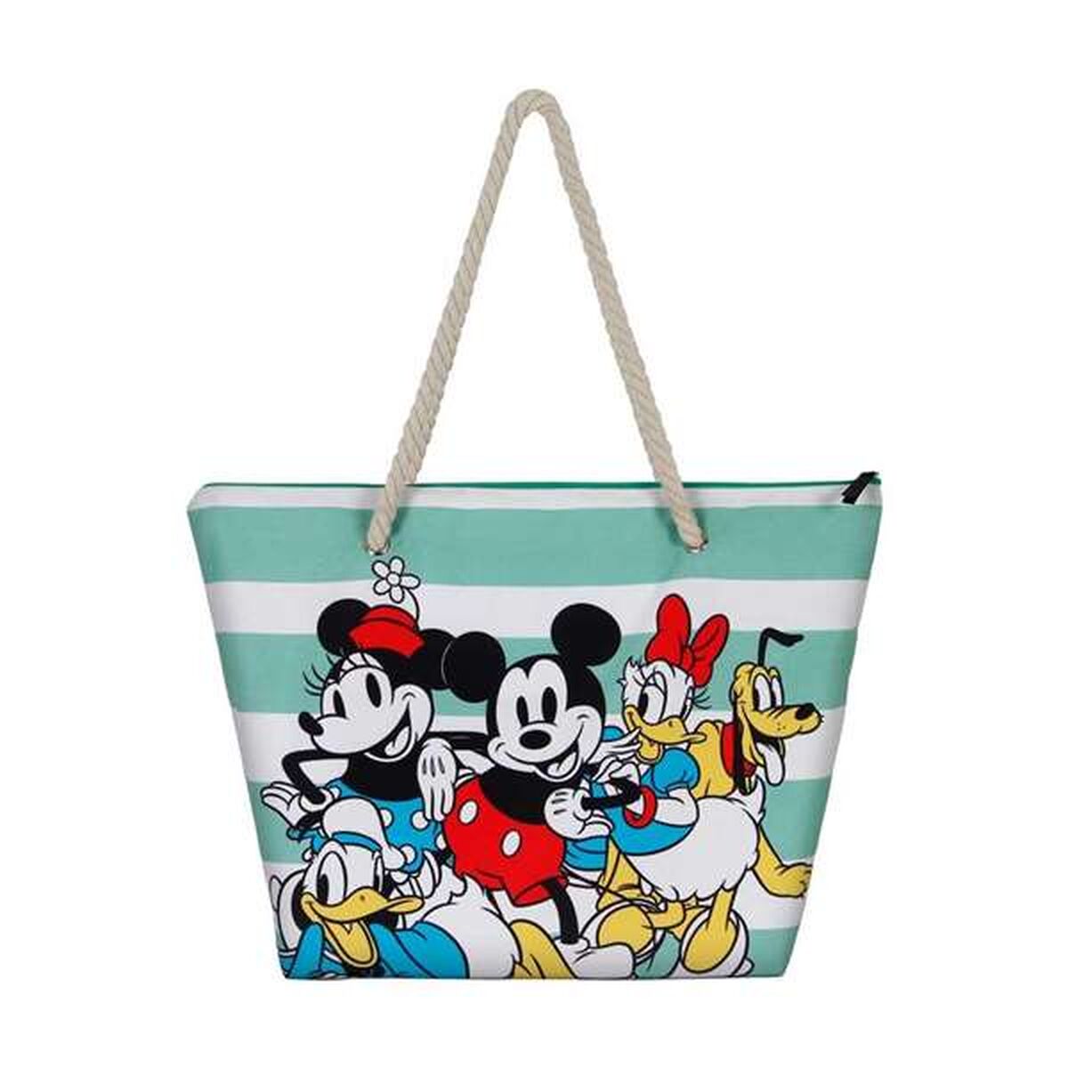 Strandväska Mickey Mouse, flerfärgad, rymlig
