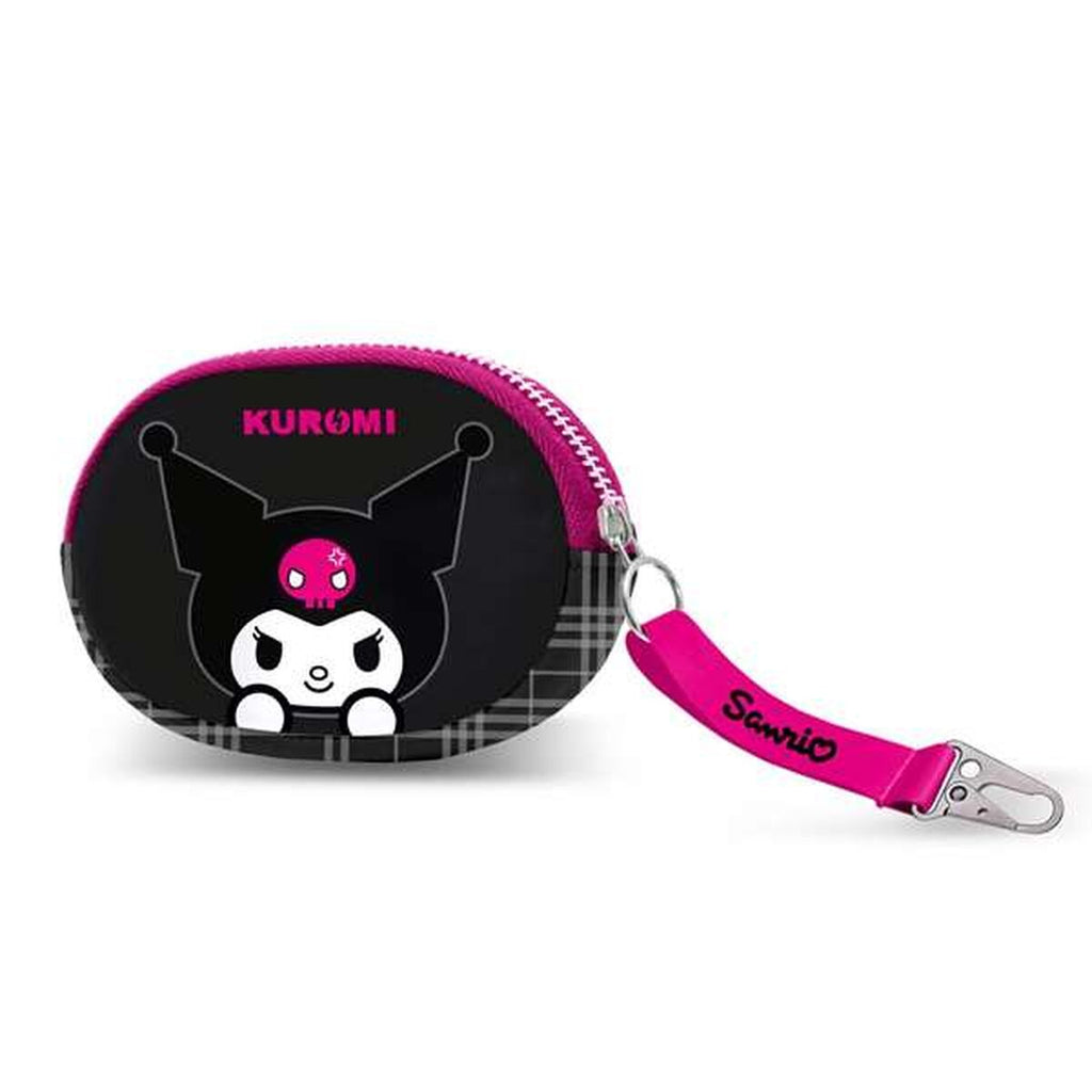 Plånbok Kuromi i svart, kompakt design
