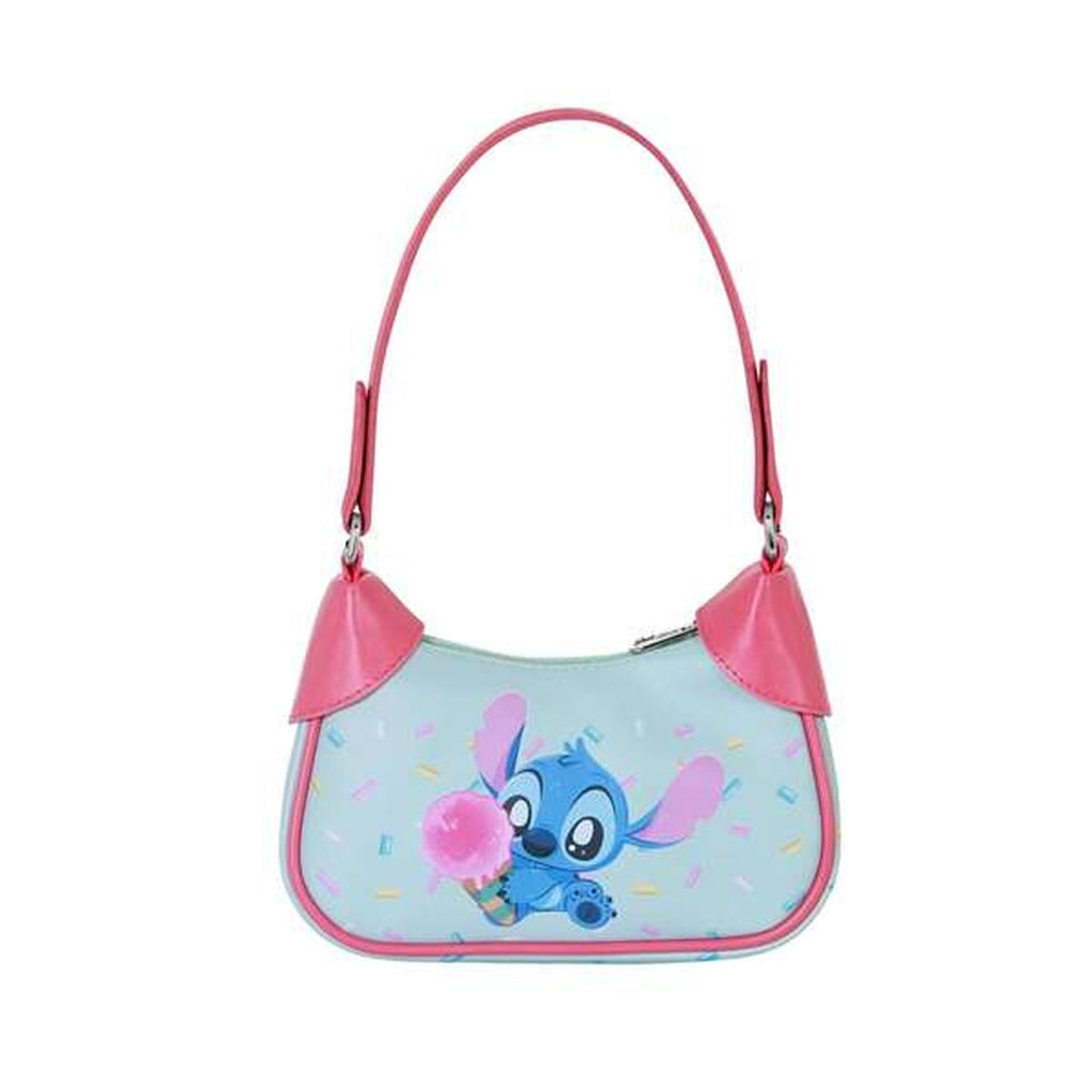 Axelväska Stitch i blå, kompakt och lätt