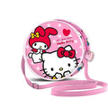 Axelväska Hello Kitty, rosa, dragkedjelås