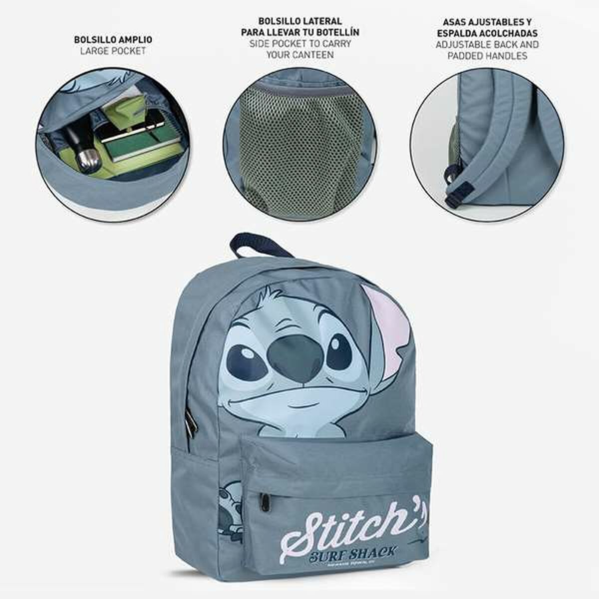 Ryggsäck Casual Stitch, lätt och organiserad