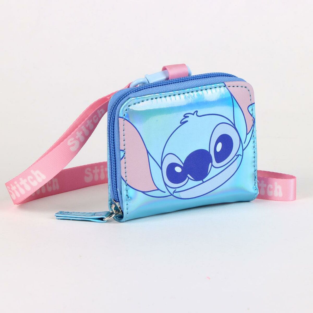 Plånbok Stitch i blå, polyuretan