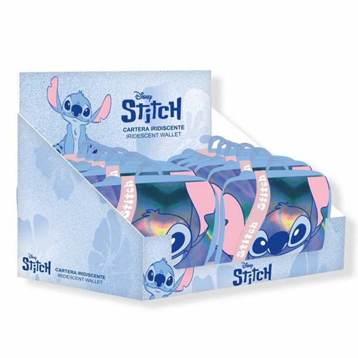 Plånbok Stitch i blå, polyuretan
