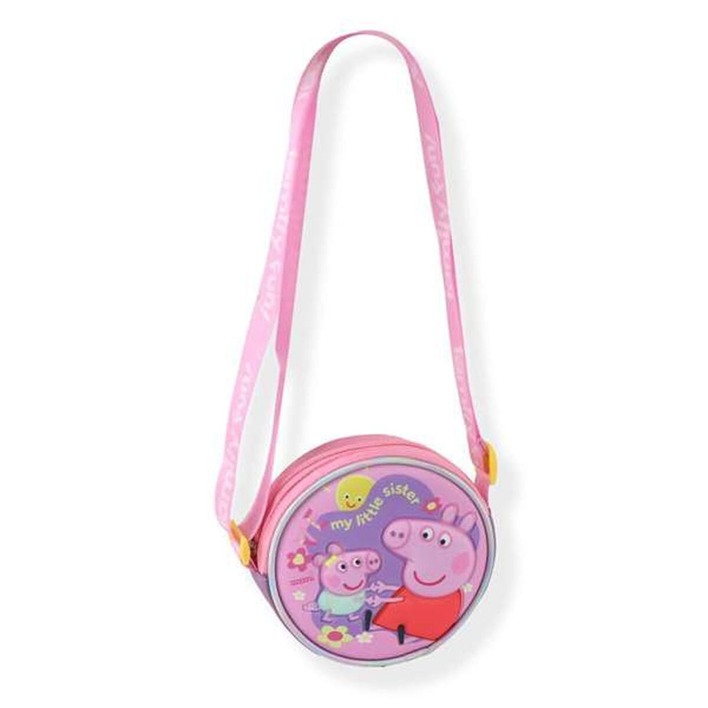 Axelväska Peppa Pig för barn, rosa
