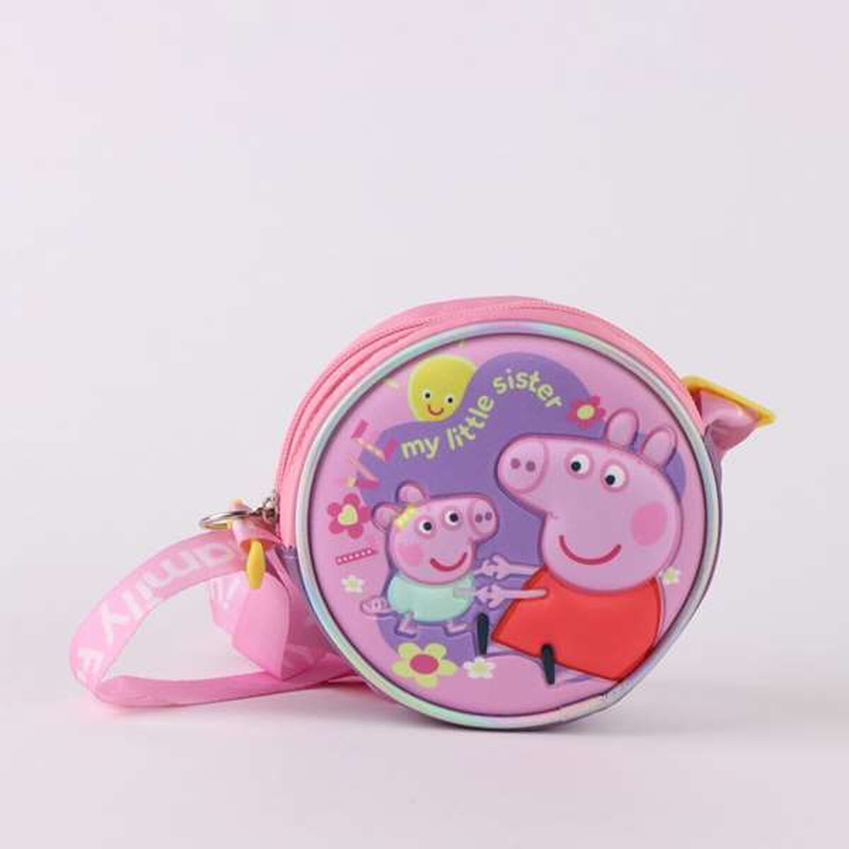 Axelväska Peppa Pig för barn, rosa