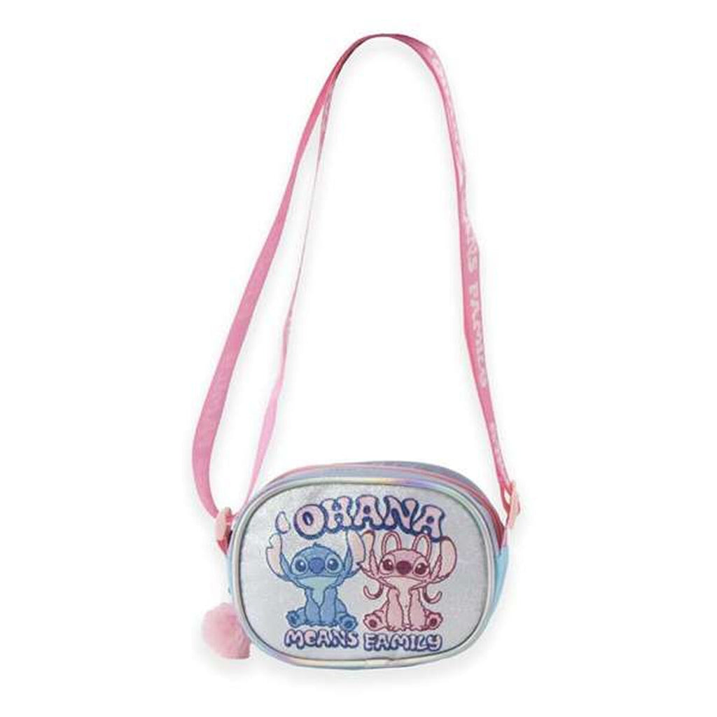 Axelväska Disney Stitch, blå, justerbart axelband
