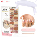 Gel-Nagelfolien mit UV-Lampen-Set