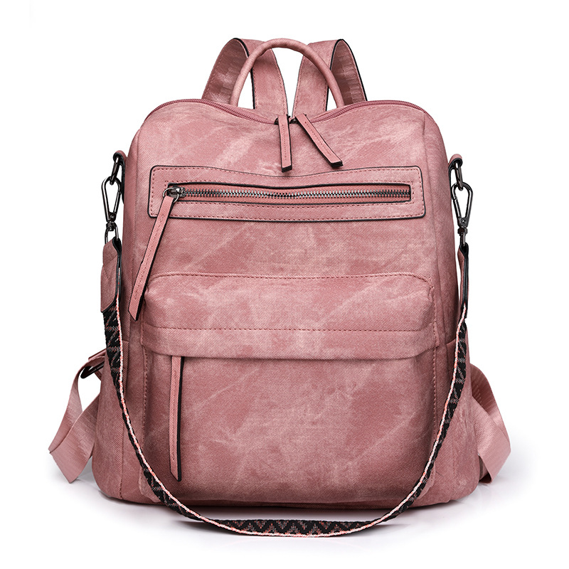 Retro PU Leather Backpack