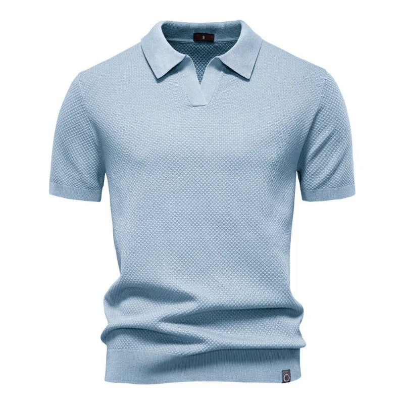 Men's Woolen Summer Short Sleevee Polo Shirt