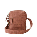 Axelväska Rip Curl Classic Leazard No Idea Pouch, brun, kompakt format