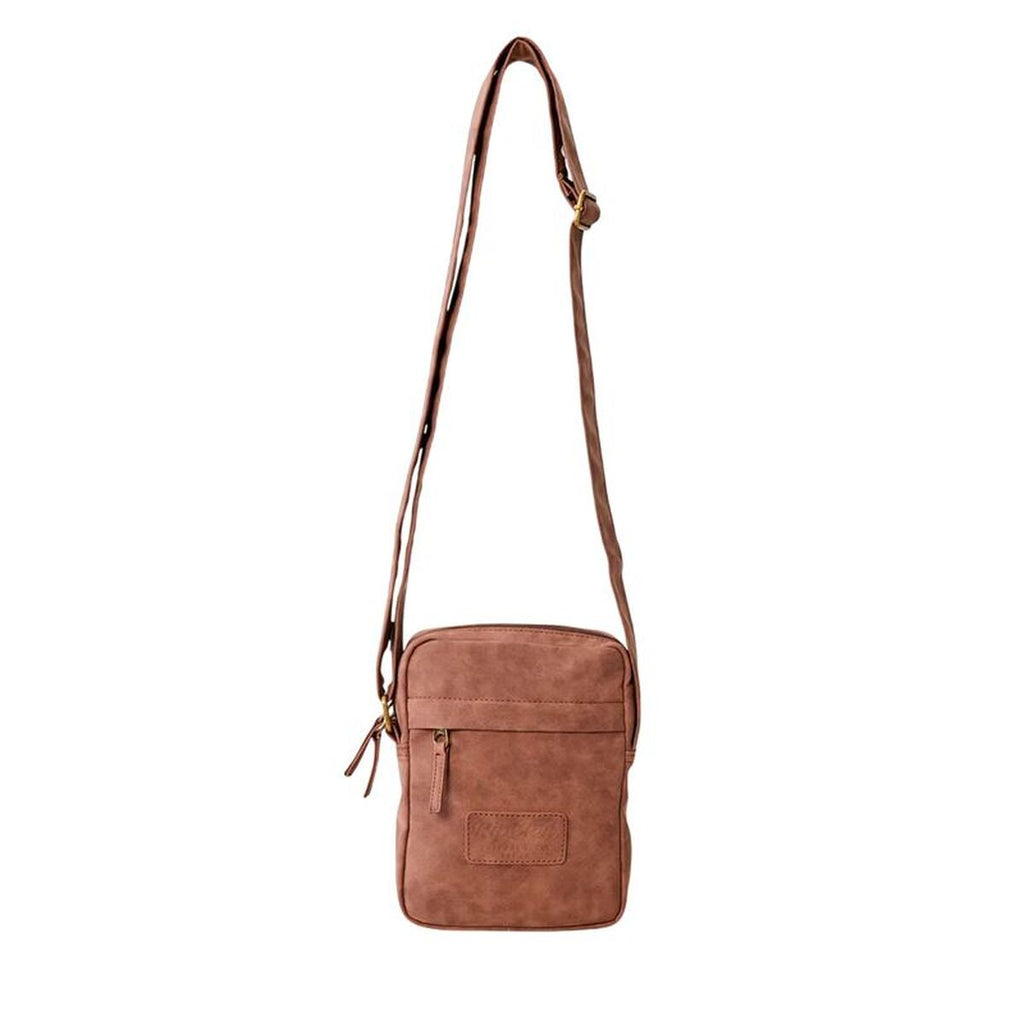 Axelväska Rip Curl Classic Leazard No Idea Pouch, brun, kompakt format