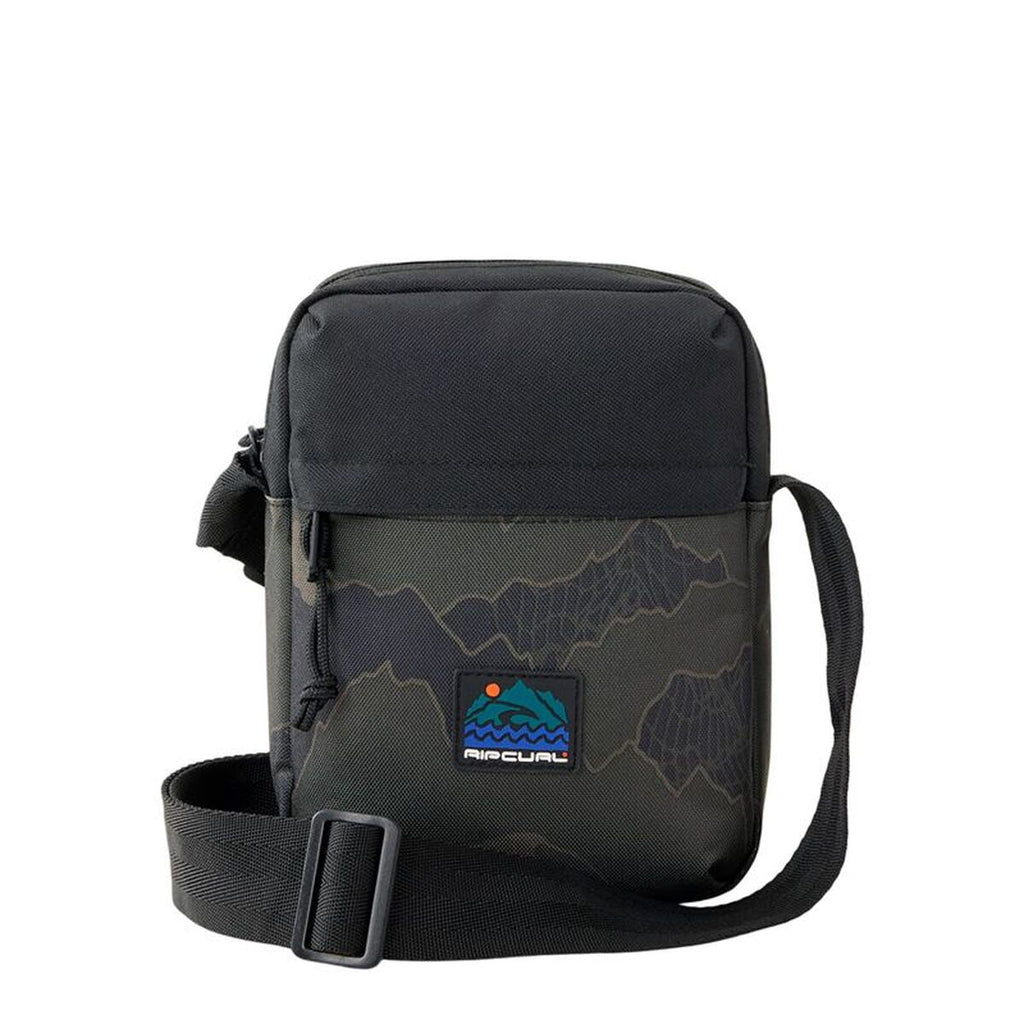 Axelväska Rip Curl No Idea Pouch Search Camo, svart, justerbart axelband