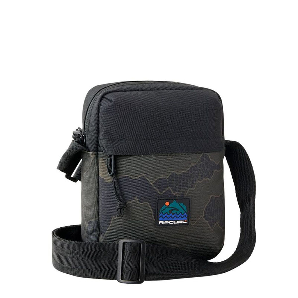 Axelväska Rip Curl No Idea Pouch Search Camo, svart, justerbart axelband
