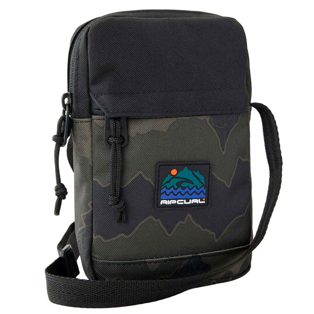 Axelväska Rip Curl Slim Pouch Search Camo, svart, kompakt