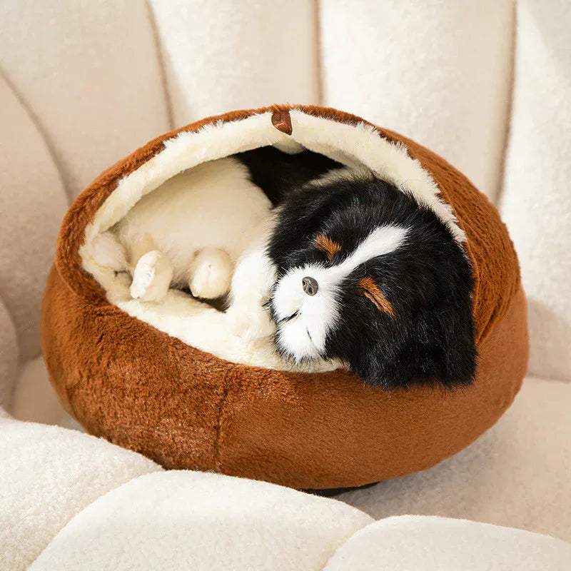 Universal Pet Kennel Bed For All Four Seasons, Sleeping Cat Nest, Semi-Closed Dog House