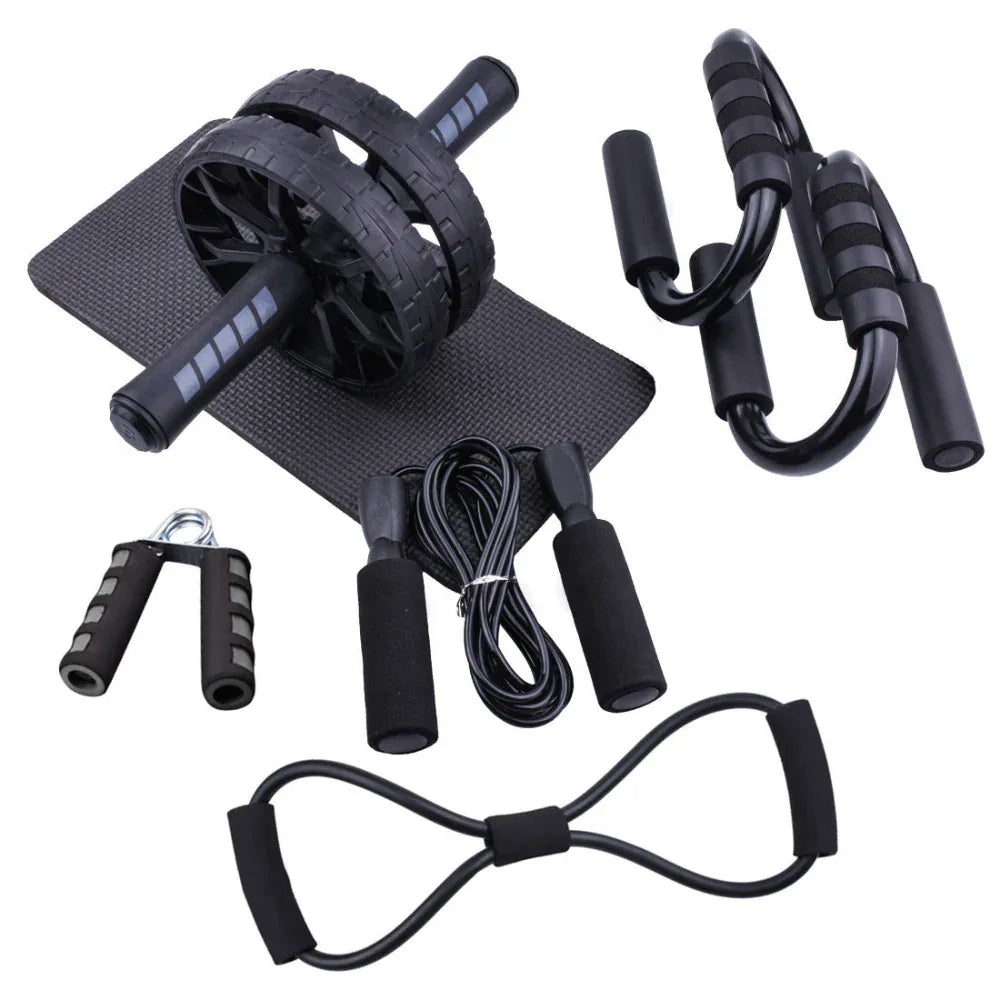 Multifunctional Household Abdominal Wheel Seven-Piece Fitness Workout At Home Set