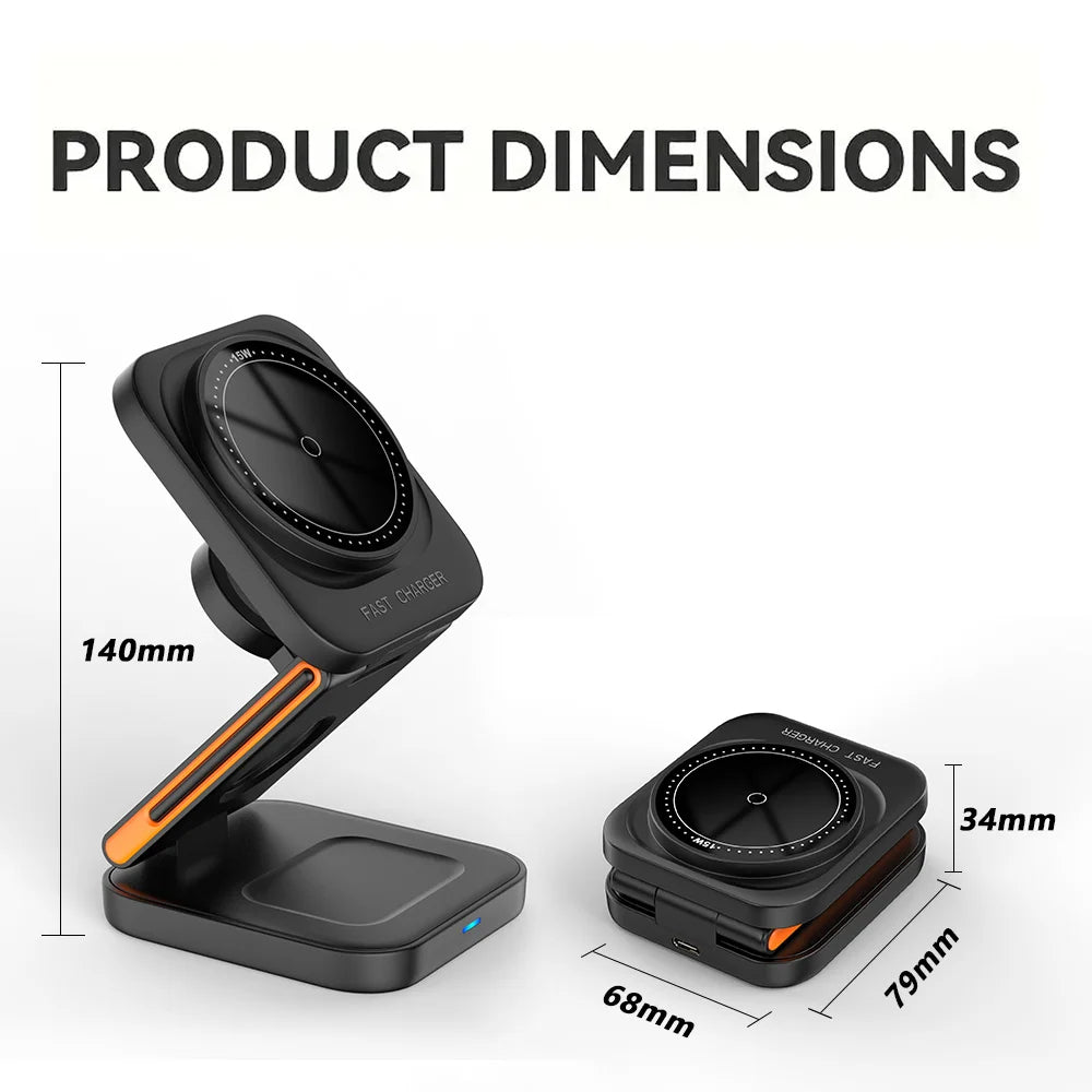3-in-1 Faltbare Ladestation