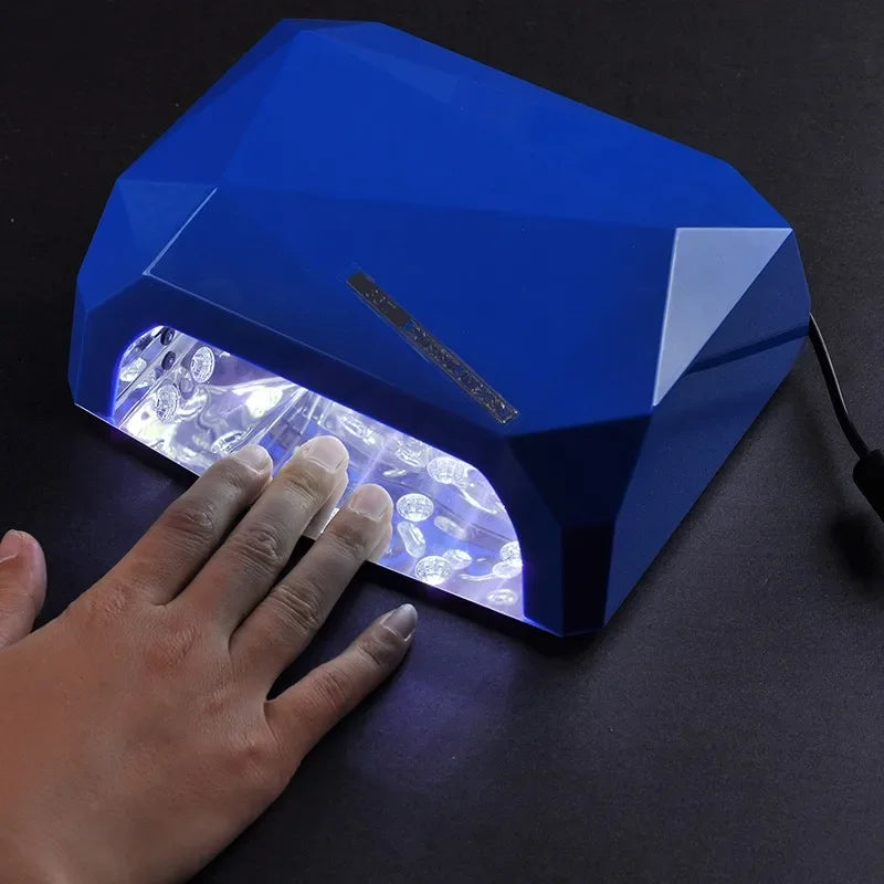 Nagellampa Nageltork Diamantformad med sensor 36W LED CCFL