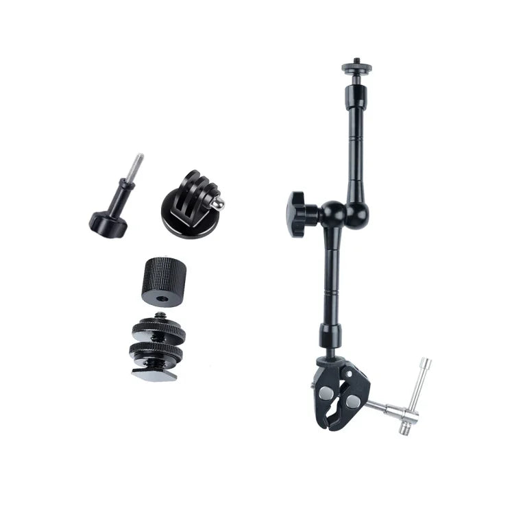 Magic Arm Dubbel 360° Kulled + Klämma - 11" - Aluminium - Bausatz