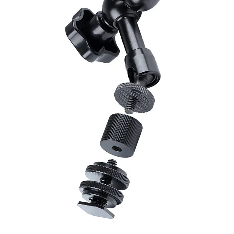 Magic Arm Dubbel 360° Kulled + Klämma - 11" - Aluminium - Bausatz