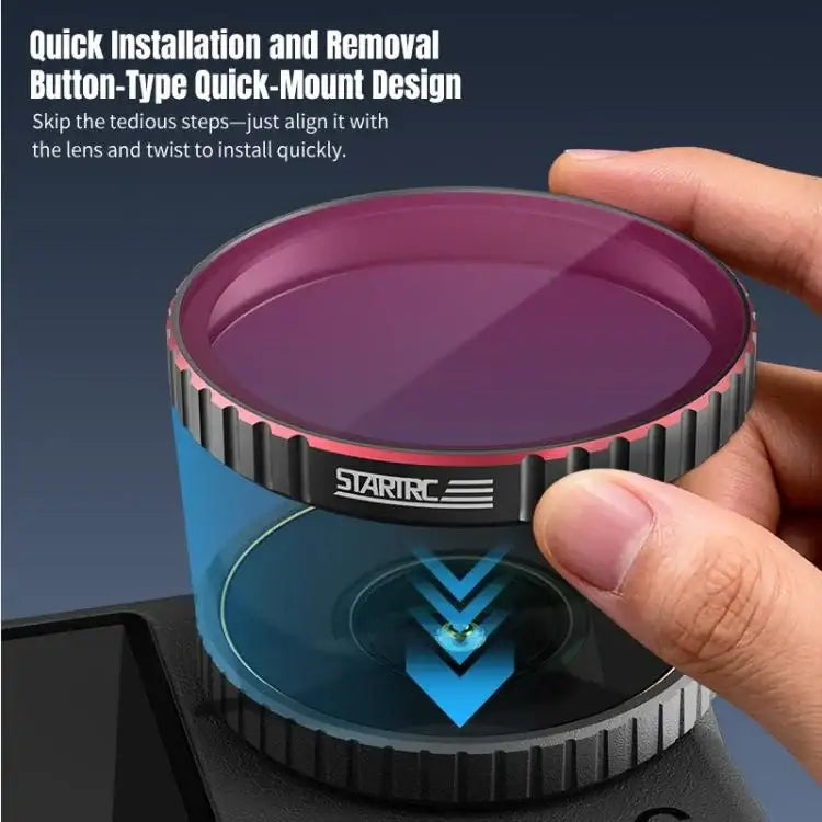 For DJI Osmo Action 6 STARTRC 4 in 1 CPL ND8 ND16 ND32 Camera Lens Filter, For DJI Osmo Action 6