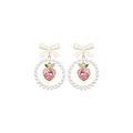 Gifted Candy Peach Pink Earrings-0