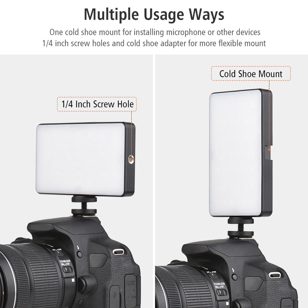 LED-Videoleuchte 2500-9000K für Vlogging und Livestreaming 