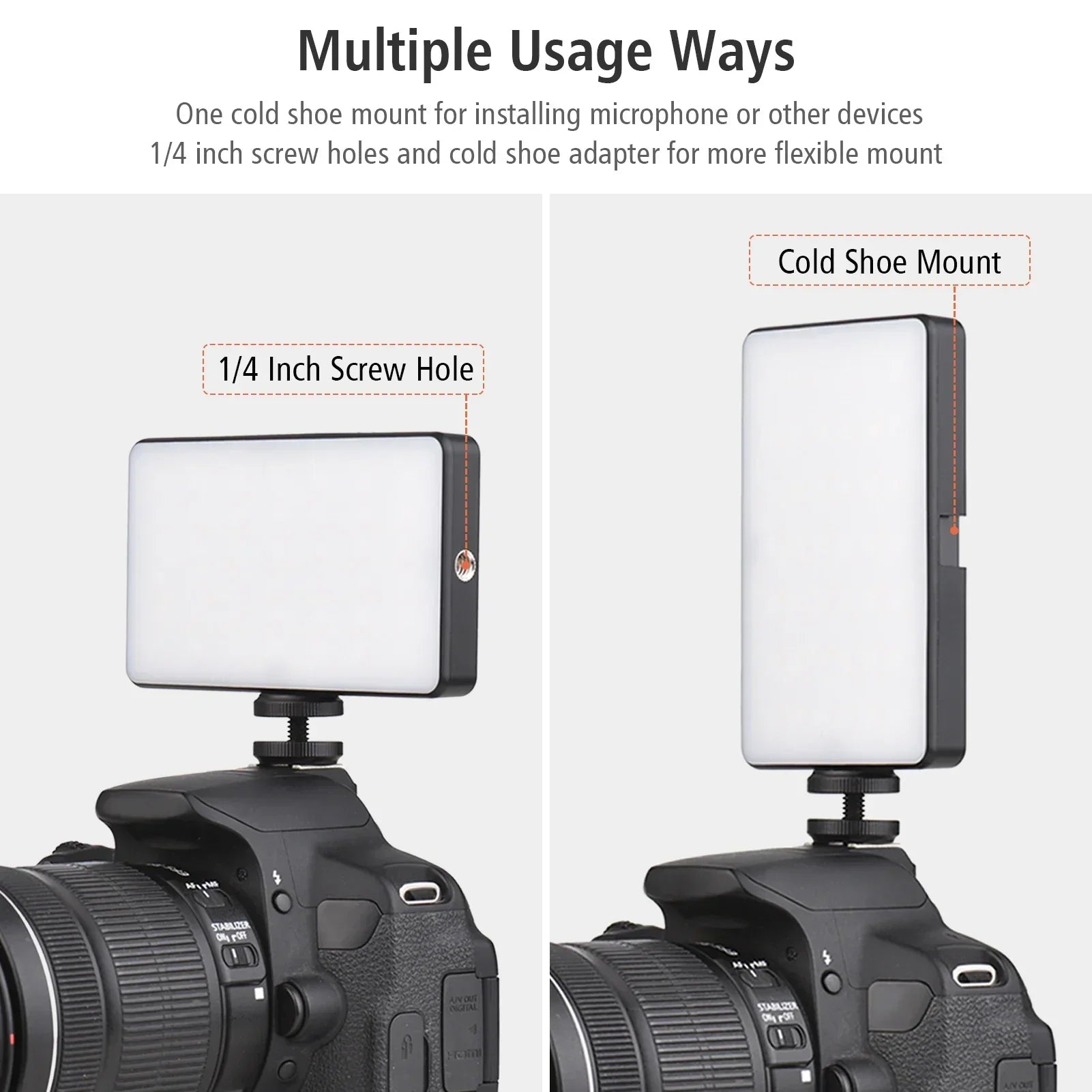 LED-Videoleuchte 2500-9000K für Vlogging und Livestreaming 