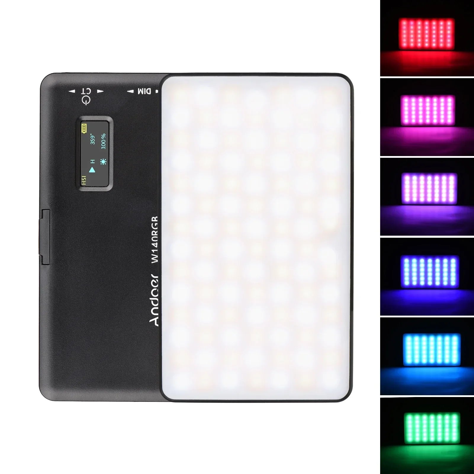 LED-Videoleuchte 2500-9000K für Vlogging und Livestreaming 