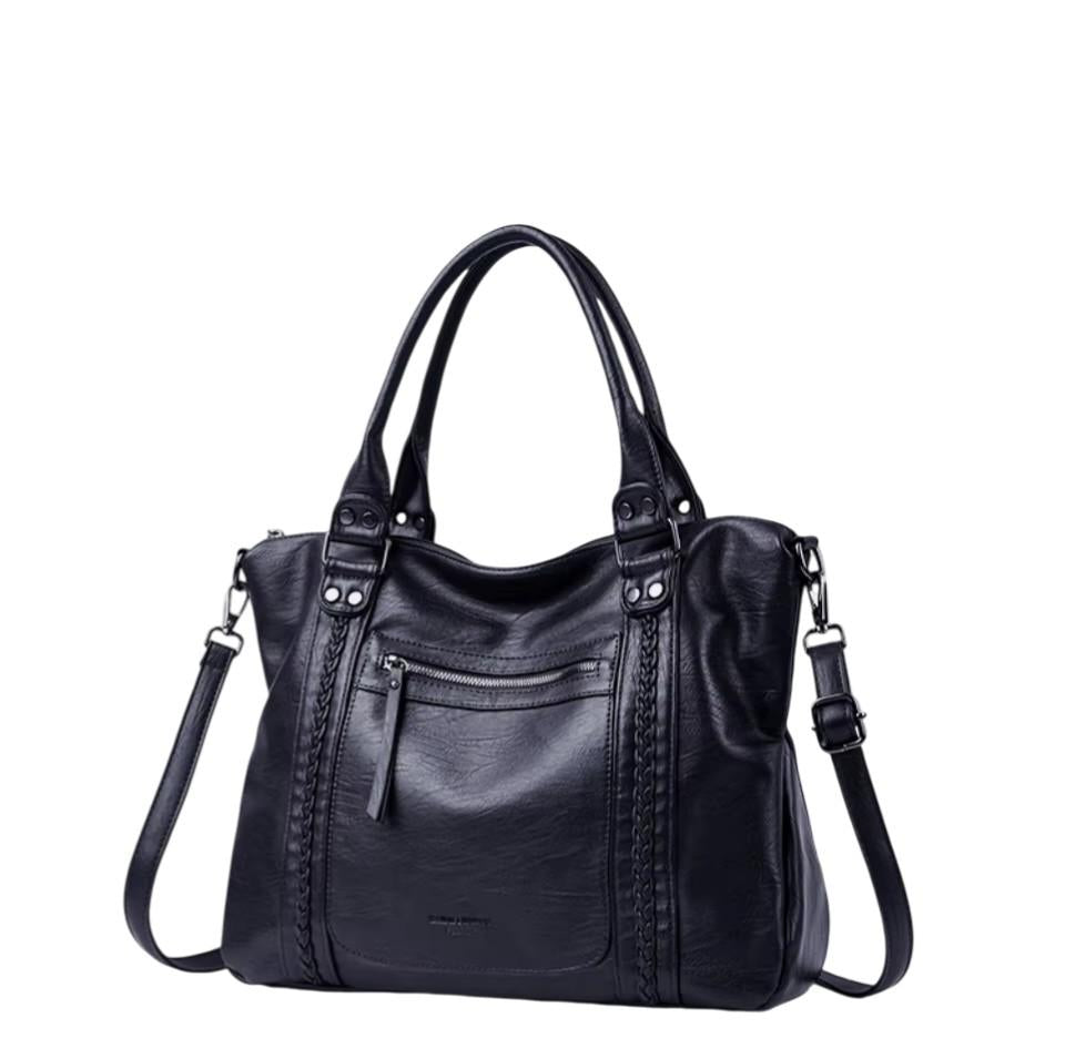 Billig stor handväska dam – tote bag & crossbody väska med axelrem