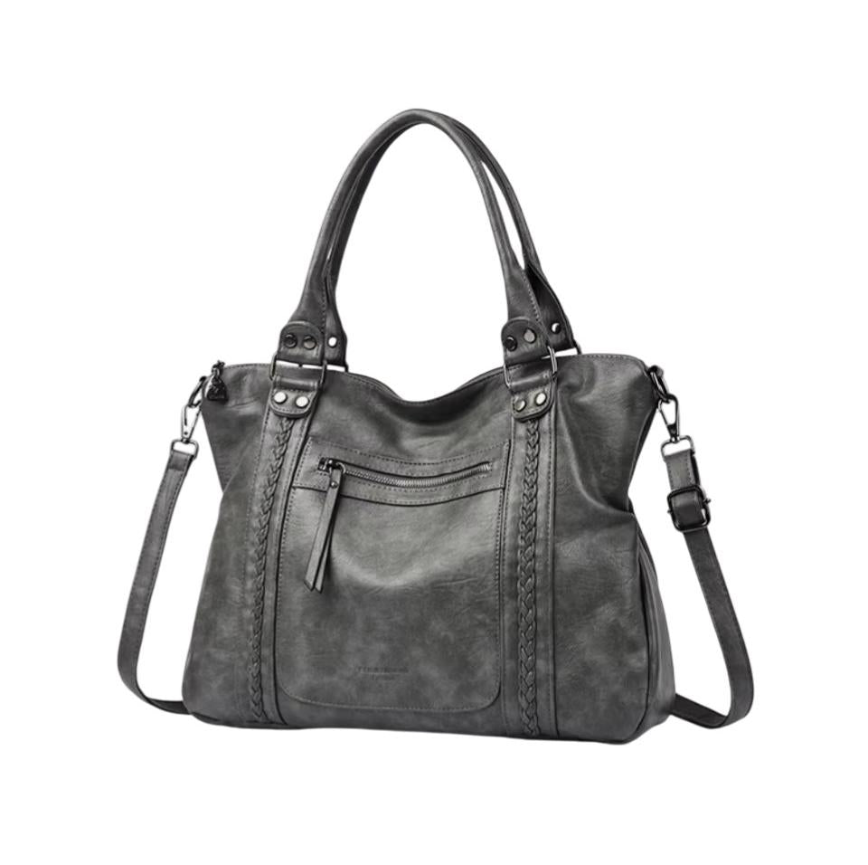 Billig stor handväska dam – tote bag & crossbody väska med axelrem