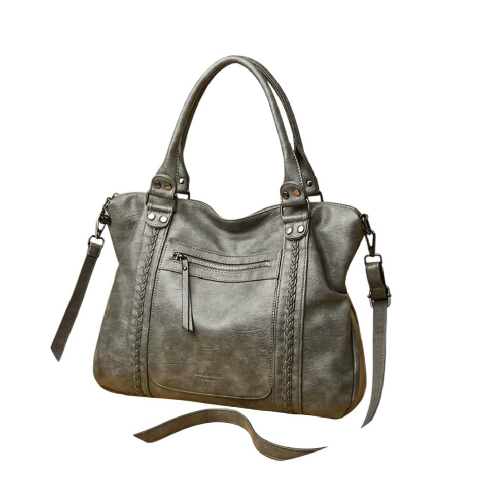 Billig stor handväska dam – tote bag & crossbody väska med axelrem