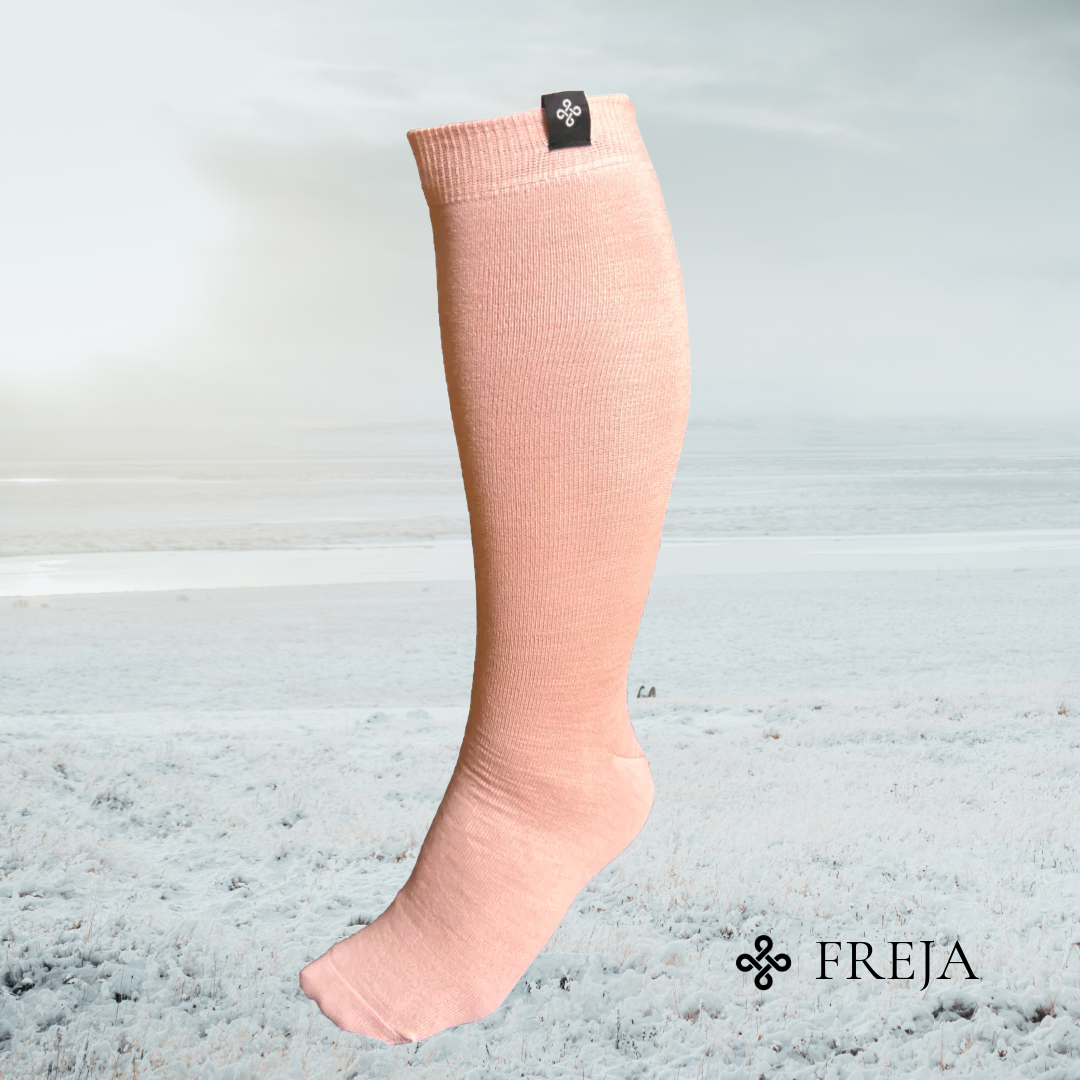 Ridstrumpa Allround Freja Rosa 75% Merinoull