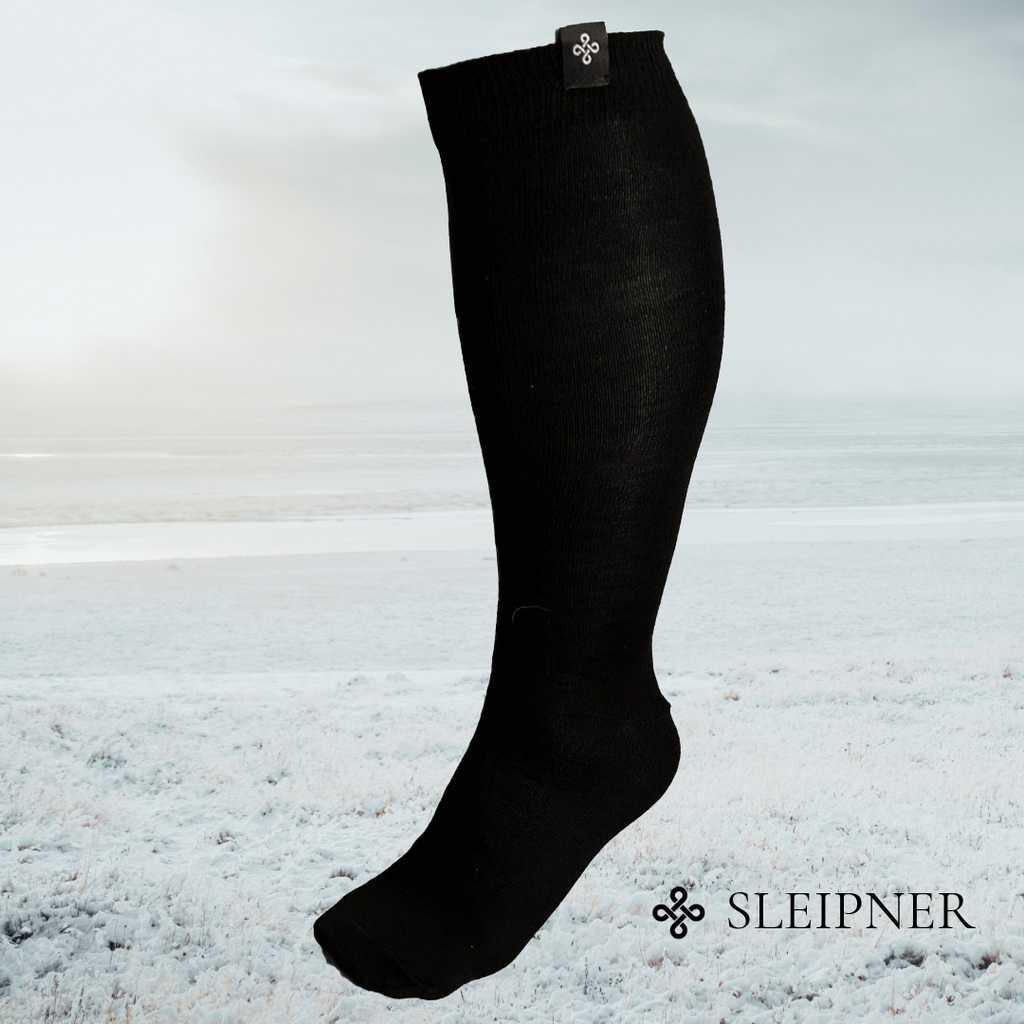 Ridstrumpa Allround Sleipner Schwarz 75 % Merinowolle