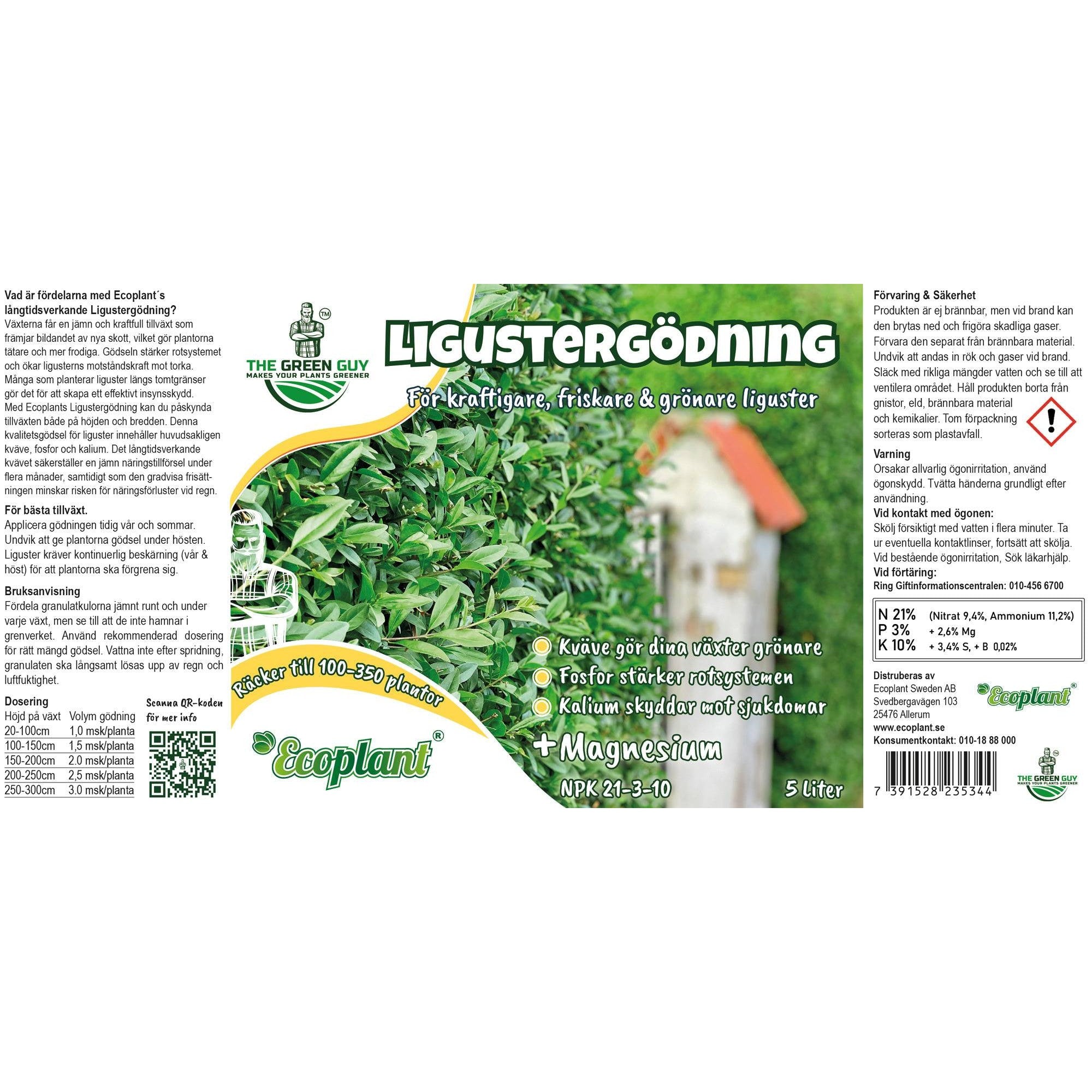 Ligustergödning  - 6kg - Fri frakt