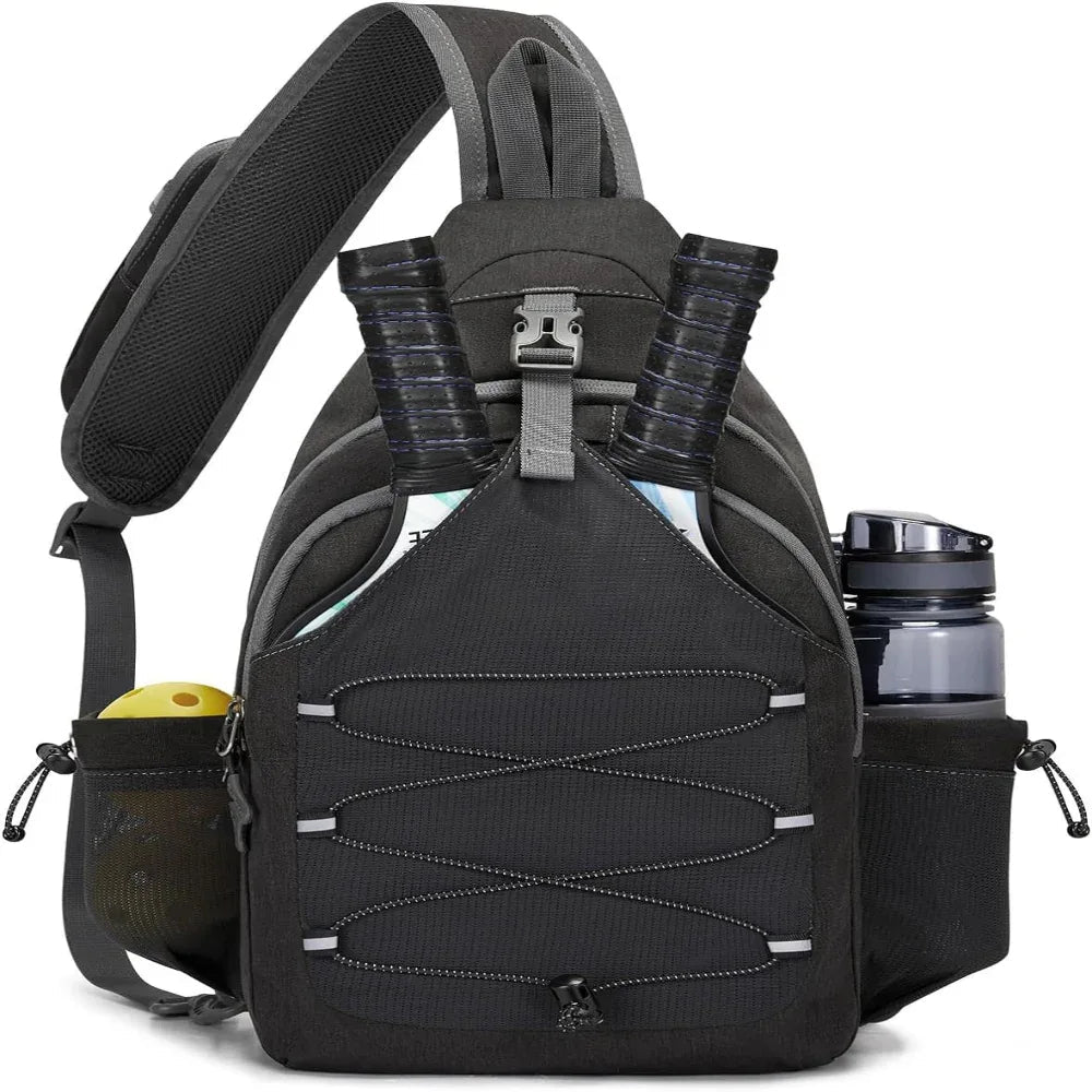 Oxford Cloth Men's And Women's Chest Bag Adult Crossbody Large Capacity Tennis Racket Bag