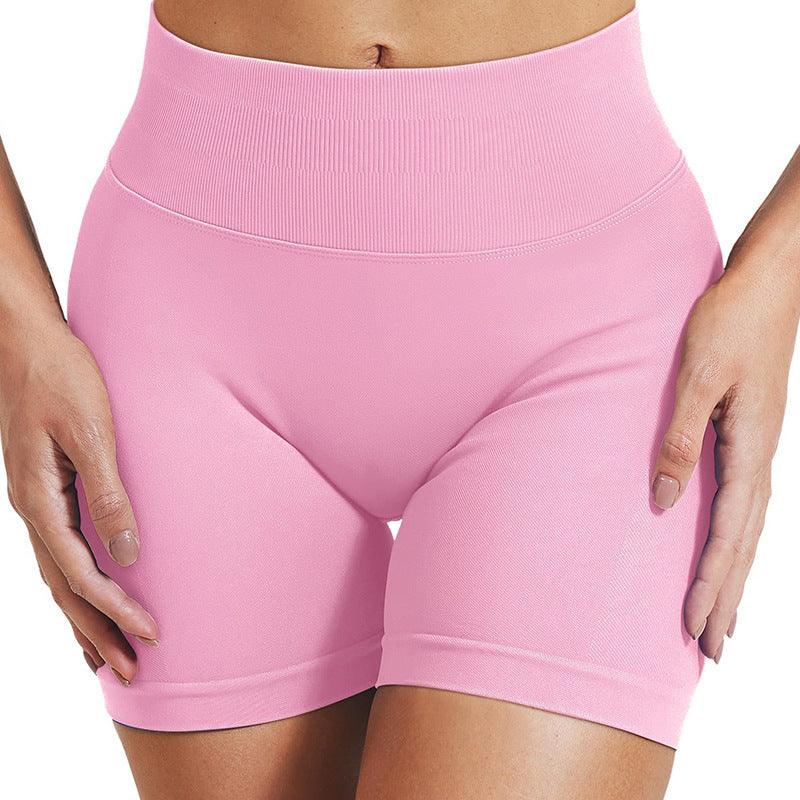 Tight High Waist Hip Raise Short Yoga Pants Seamless And Breathable Quick-Drying Booty Shorts
