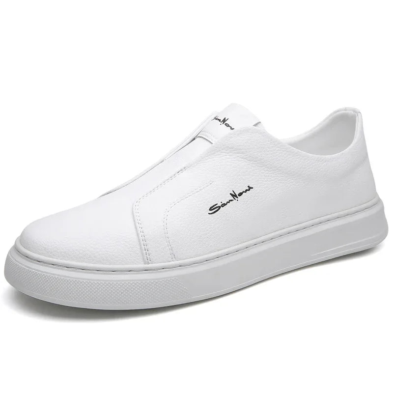 Casual And Comfortable Breathable Non-Slip Trendy Soft Bottom Rubber Round Toe Flat Heel Slip-On Shoes