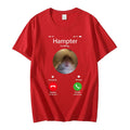 Hamster Staring At The Camera Ahead Fashionable Short Sleeve Unisex T-Shirt