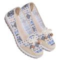 Women's Soft-Soled Non-Slip Loafers Breathable Hollow Cloth Shoes