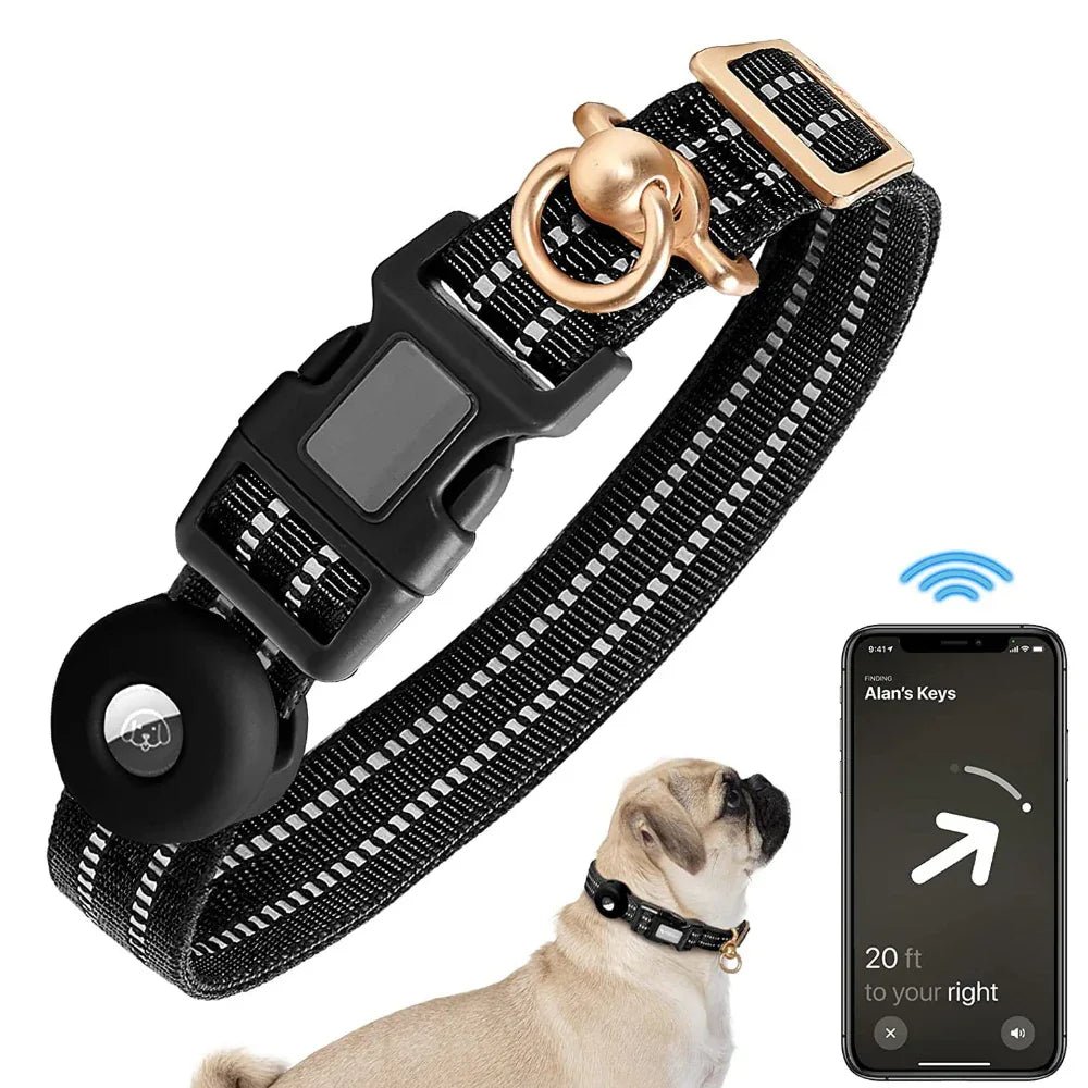 Silicone Case Nylon Anti-Lost Dog Collar
