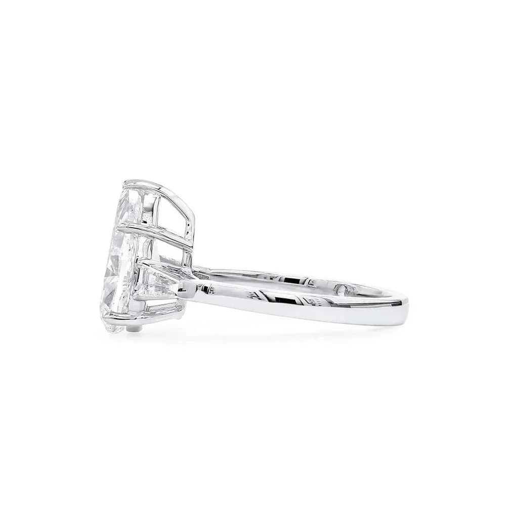 S925 Sterling Silver Platinum Plated Ring