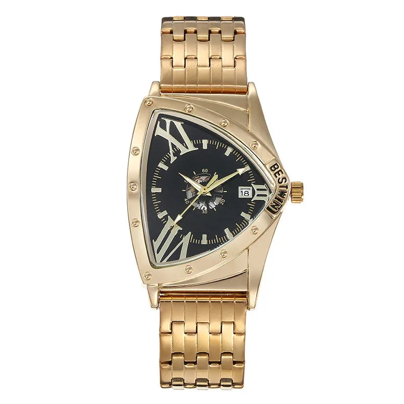 Fashionable Non-Mechanical Creative Triangular Dial Waterproof Men's Watch