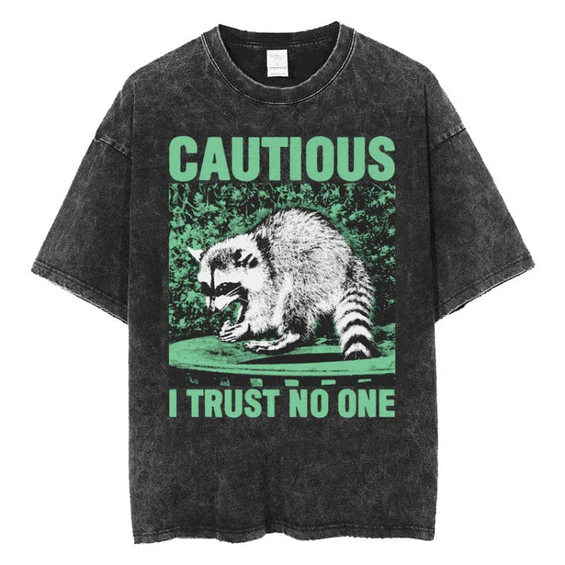 Fashion Funny Personality Frog Print Men's T-Shirt