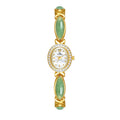 Women's Small Stylish Natural Dongling Stone Hetian Jade Watch